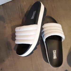 Cougar nappa leather open toe slides